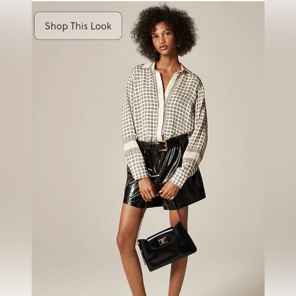 J. Crew Jules Classic Fit Shirt in Foulard Print - Picture 2 of 9